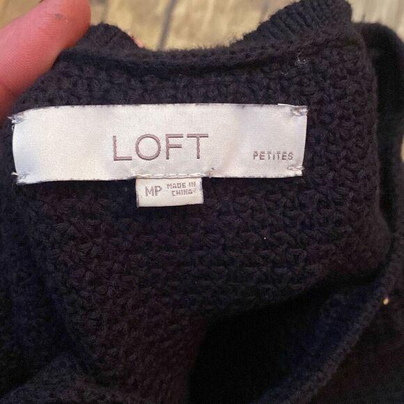 Size Small Loft Mixed Media Knit Sweater Vest - Picture 3 of 4